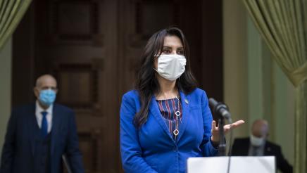 Assemblymember Blanca Rubio at the Business & Professions Committee Hearing
