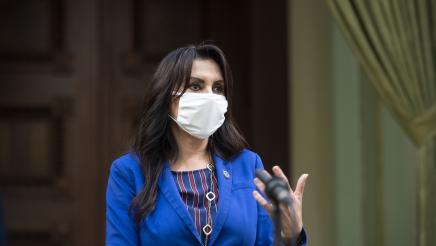 Assemblymember Blanca Rubio at the Business & Professions Committee Hearing