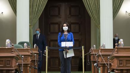 Assemblymember Blanca Rubio at the Business & Professions Committee Hearing