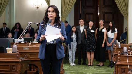 Assemblymember Rubio Welcomes Scholar Athlete Aquilin Hsiao to the Floor