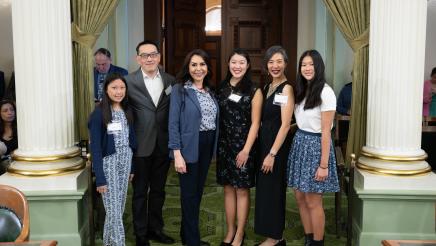 Assemblymember Rubio Welcomes Scholar Athlete Aquilin Hsiao to the Floor