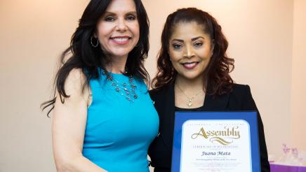 Asm. Rubio presenting award
