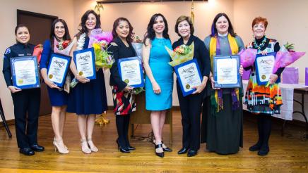 Asm. Rubio with honorees